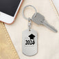 Customizable Engraved Keychain - Class of 2024