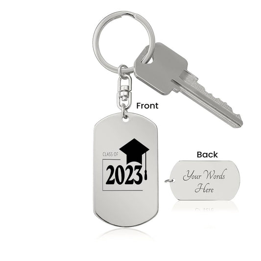 Customizable Engraved Keychain - Class of 2023
