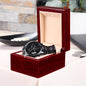2026 Engraved Black Chronograph Watch