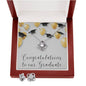 Graduation Knot Necklace and Earrings