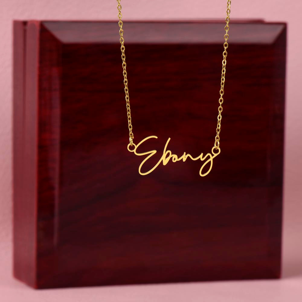 Graduation Signature Style Name Necklace