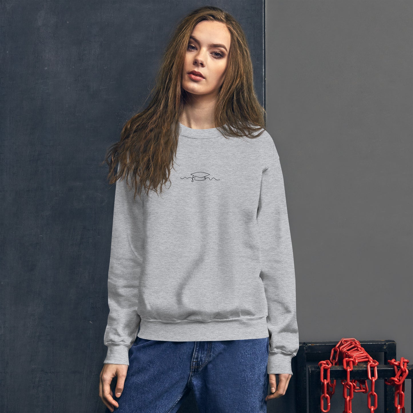 Grad Cap Doodle Sweatshirt