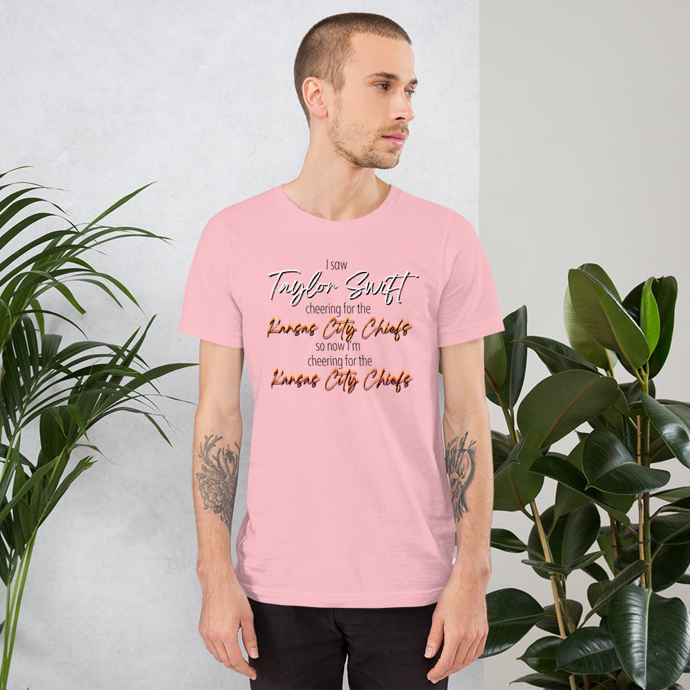Taylor Swift cheers for Chiefs Unisex t-shirt