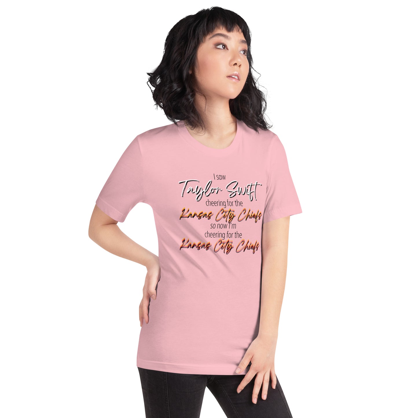 Taylor Swift cheers for Chiefs Unisex t-shirt
