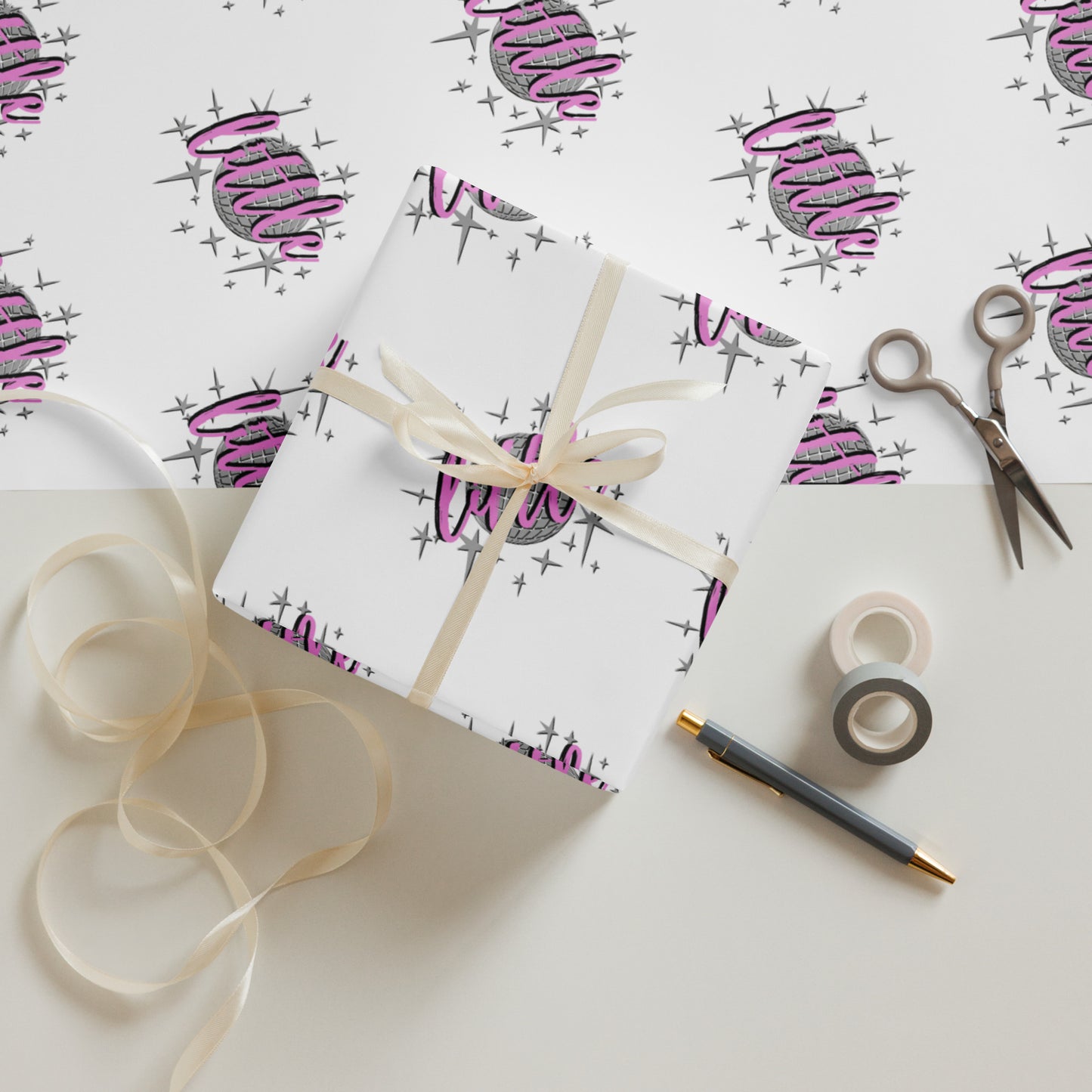 Little Disco Wrapping paper | Backdrop | Tablecloth