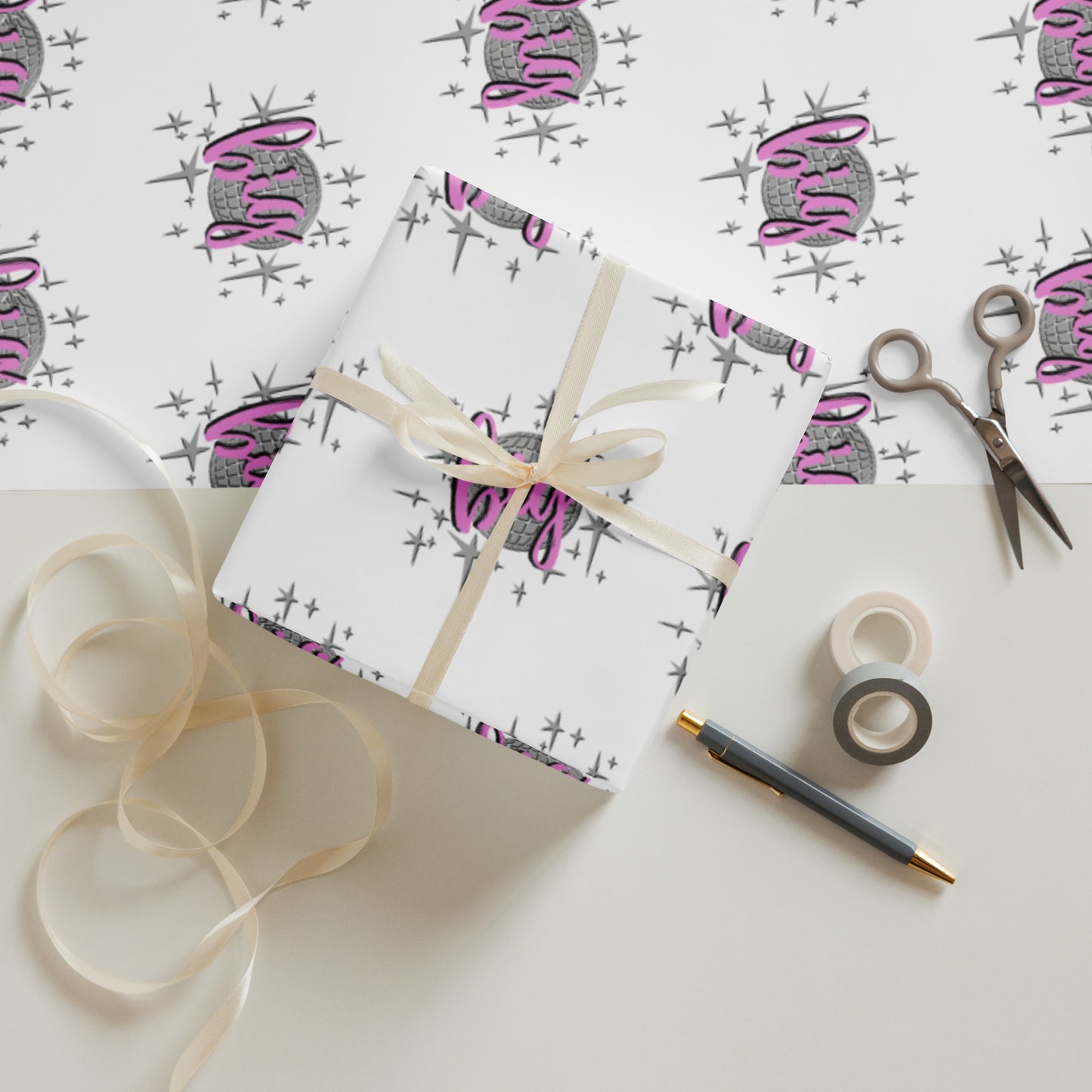 Big Disco Wrapping paper | Backdrop | Tablecloth
