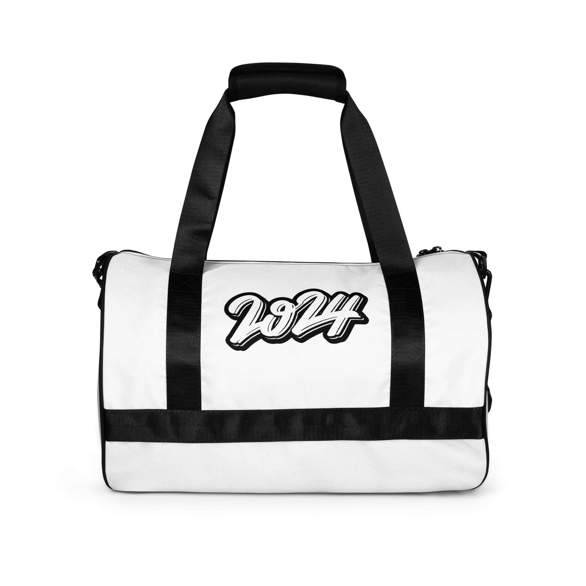 Dragon Foxx on sale - Black and White floral print gym bag