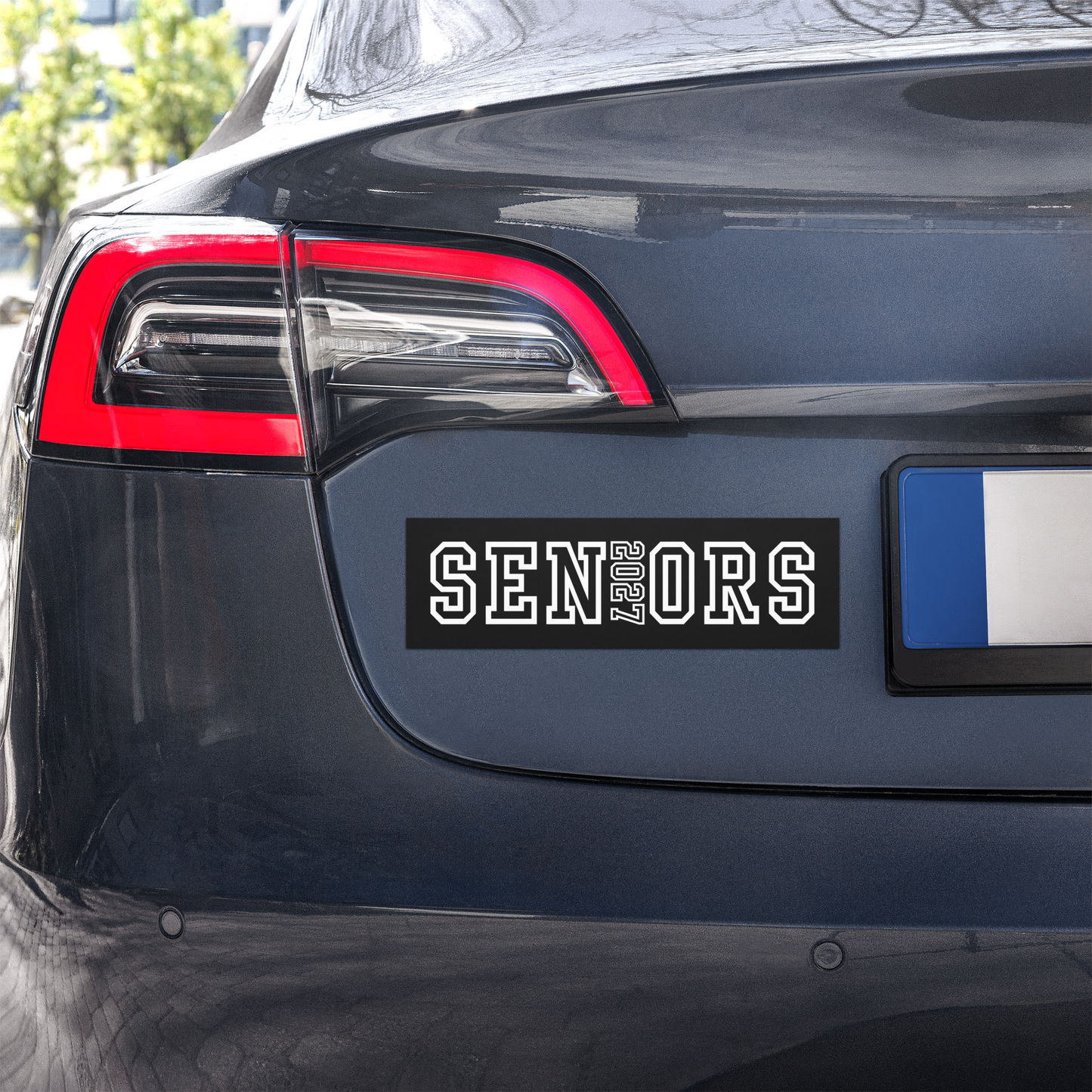 Class of 2027 Seniors Block Car Magnet