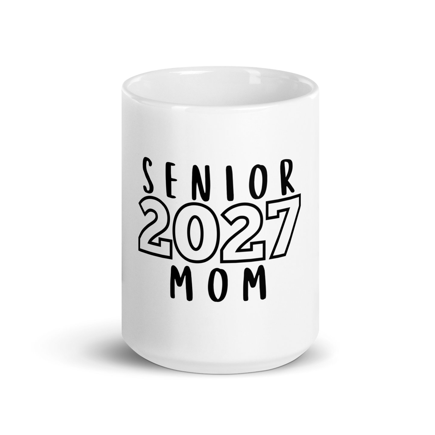 Class of 2027 Senior Mom Block Coffee Mug