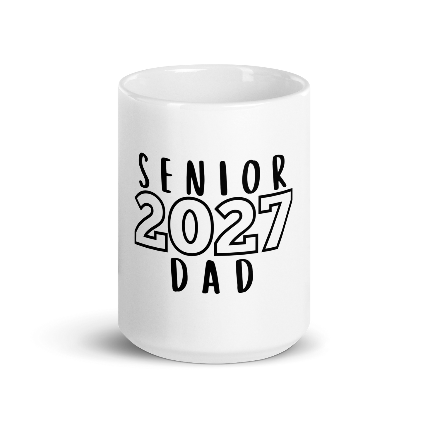 Class of 2027 Senior Dad Block Coffee Mug